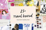 25+ Mood Board Vector Templates | Product Mockups ~ Creative Market