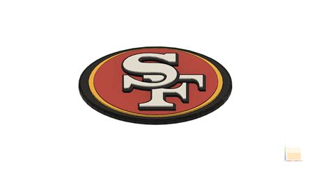 3D file San Francisco 49ers Logo 🏈・Template to download and 3D print・Cults