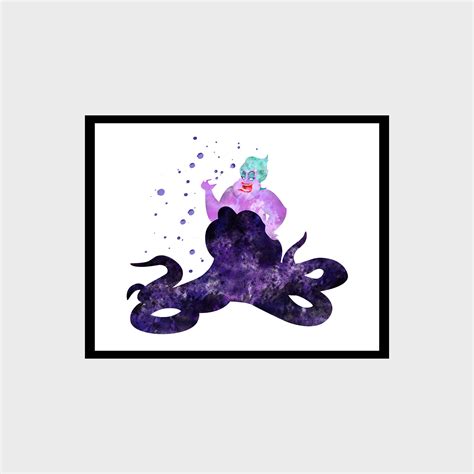 The Little Mermaid Ursula Disney Art Print Digital Files dec - Inspire ...