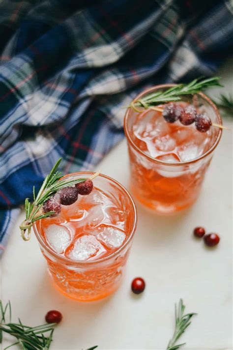 Cranberry Cocktail Recipe with Bourbon + Rosemary - An Unblurred Lady