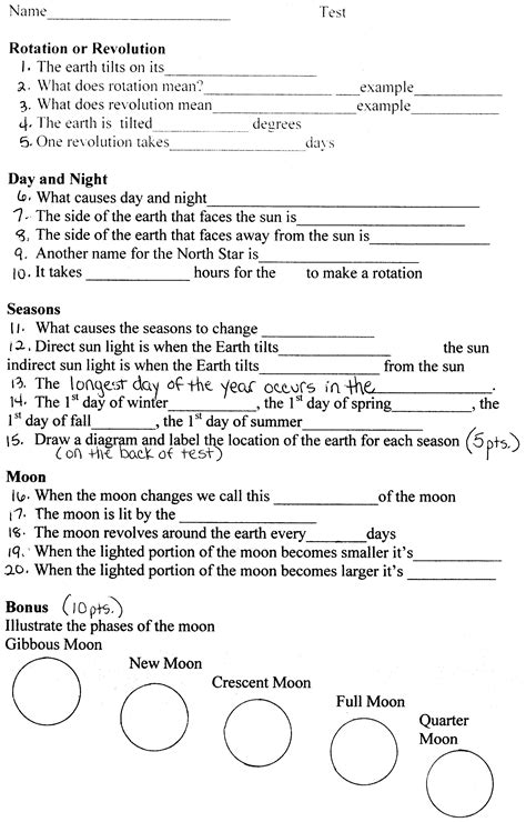 17 Best Images of Middle School Earth Science Worksheets - Earth Science Worksheets High School ...