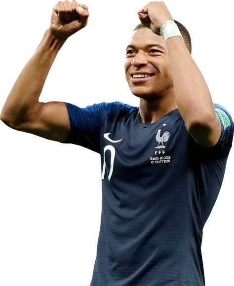 Kylian Mbappé France football render - FootyRenders