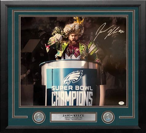 Jason Kelce Super Bowl Speech Philadelphia Eagles Autographed 16" x 20 ...