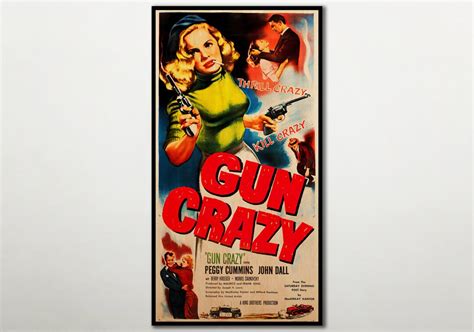 Gun Crazy WOODEN POSTER Fanart High Quality Cinema Poster on - Etsy