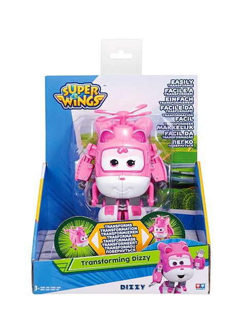 Super Wings - Transforming Dizzy Toy Bot Figure, Rescue Helicopter, 5" Tall Pink - Walmart.com ...