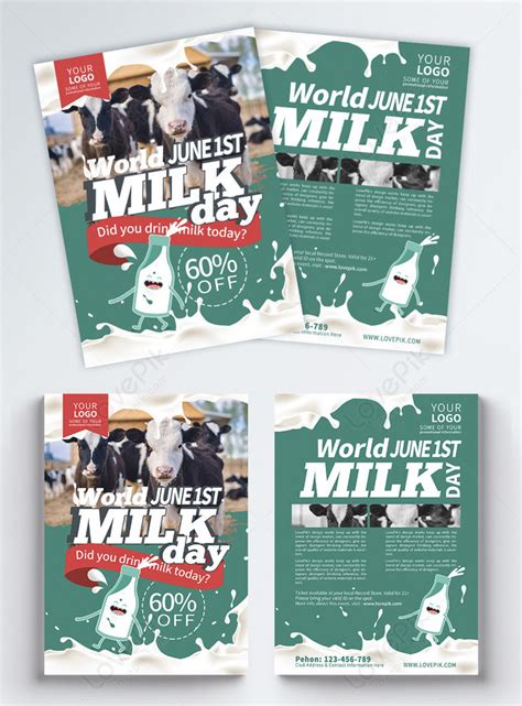 World milk day flyer design template image_picture free download 401279522_lovepik.com