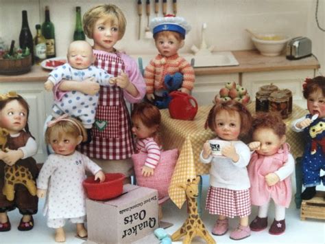 Dollhouse Miniature Dolls by Catherine Muniere and Patty Clark