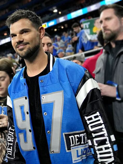 Kristin Juszczyk Taylor Lautner Detroit Lions Jacket