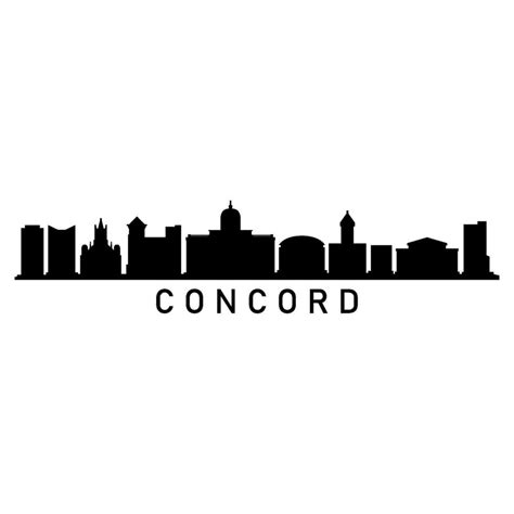 Concord skyline on white background 42341391 Vector Art at Vecteezy