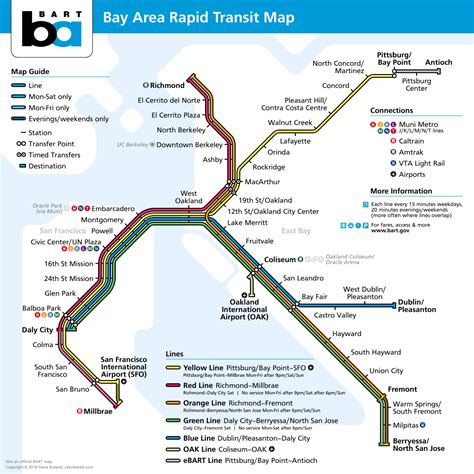 Bay Area Rapid Transit – Transit Maps & Posterscalurbanist - Printable Bart Map | Printable Maps