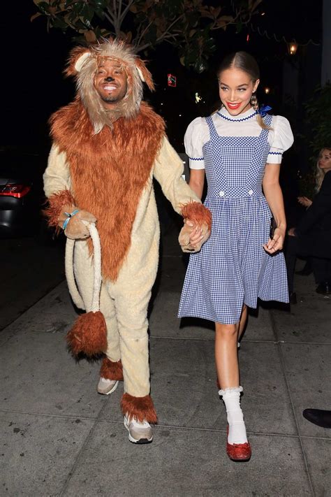 jasmine sanders dressed as dorothy with her boyfriend terrence j ...