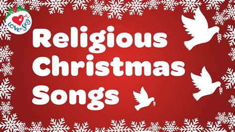 Religious Christmas Songs and Hymns Playlist with Lyrics 90 Minutes - YouTube