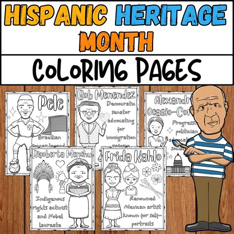 Hispanic Heritage Month Coloring Pages | Hispanic Heritage Month ...