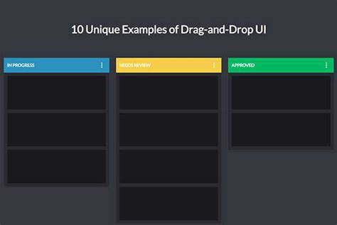 10 Unique Examples of Drag-and-Drop in UI Design