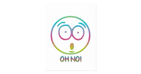 Emoticon "Oh no!" Postcard | Zazzle.com