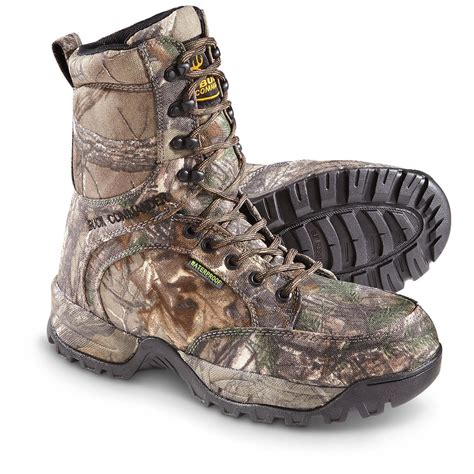 Buck Commander Men's Scout 10" Insulated Waterproof Hunting Boots, 200 Gram, Realtree Xtra ...