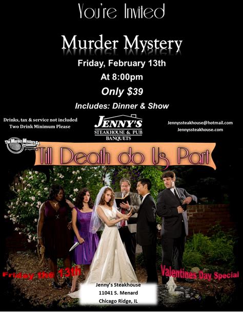 MURDER MYSTERY DINNER/SHOW | Oak Lawn, IL Patch