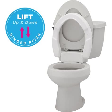 Toilet Seat Riser with Arms — At-Home Medical