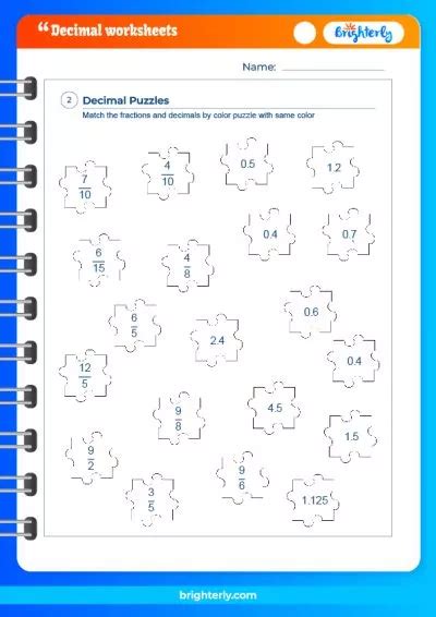 Free Printable Decimals Worksheets for Kids [PDFs] Brighterly.com