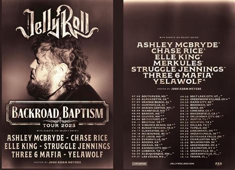 Jelly Roll Announces Massive “Backroad Baptism” Tour 2023! | Faygoluvers