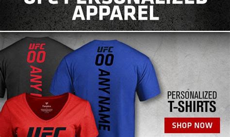 UFC Personalized Apparel Collection | FighterXFashion.com