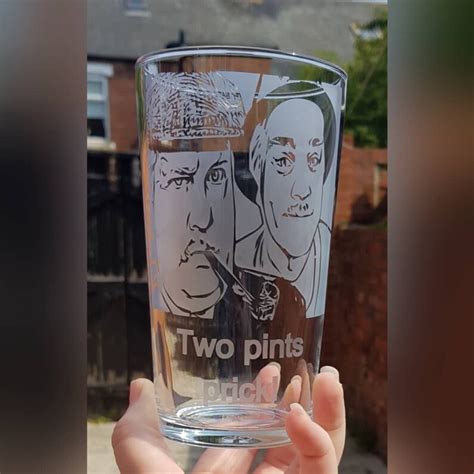 Two Pints Prick From Still Game Etched Pint Glass Jack and | Etsy UK