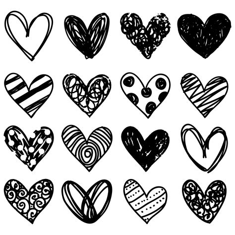 Free Doodle Heart Clip Art | Heart doodle, Doodle heart, Heart clip art