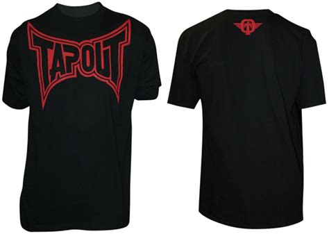 TapouT Classic Collection T-Shirt (Black/Red) | FighterXFashion.com