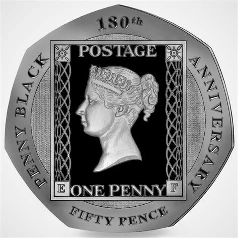 Penny Black stamp 180 Anniversary commemorative coin | Edmonton Collections