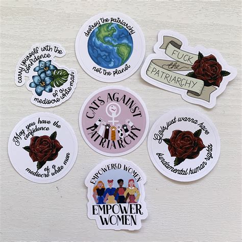 Feminist Stickers Feminist planner stickers Glossy vinyl | Etsy