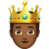 Prince: Medium-Dark Skin Tone Emoji 🤴🏾