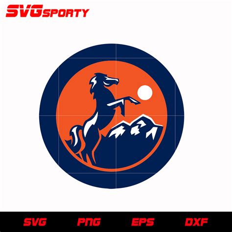 Denver Broncos Circle Logo 2 svg, nfl svg, eps, dxf, png, digital file – SVG Sporty