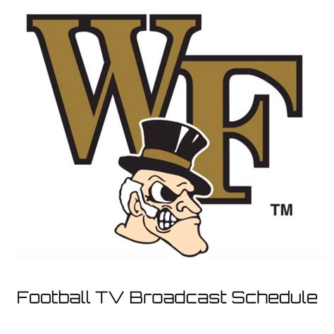 Wake Forest Demon Deacons Football TV Broadcast Schedule 2023