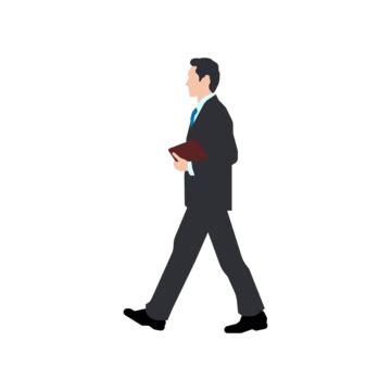 Walking Person Malefemalebusiness Person Sihouette Illustration Collection Side View Vector ...