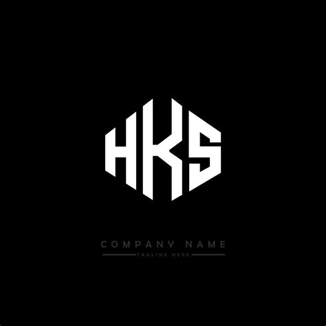 diseño de logotipo de letra hks con forma de polígono. diseño de ...