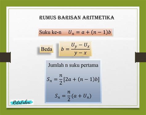 Rumus Jumlah Deret Geometri Dan Aritmatika Edukasi Lif Co Id - Riset