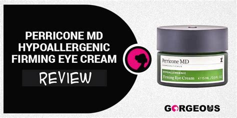 Perricone MD Hypoallergenic Firming Eye Cream Review: Is It Good?