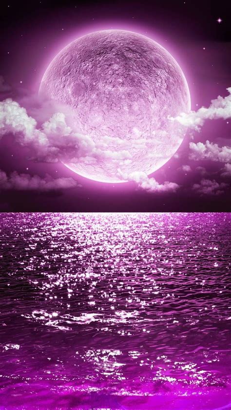 Purple Lightning Moon Wallpapers - Wallpaper Cave