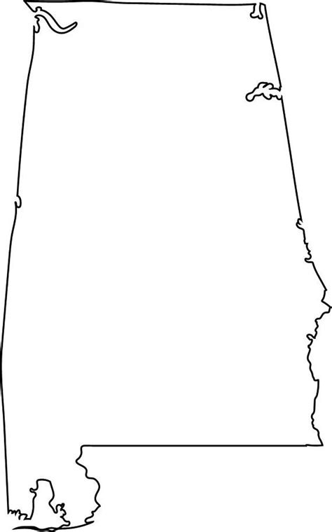 Alabama State Outline Svg