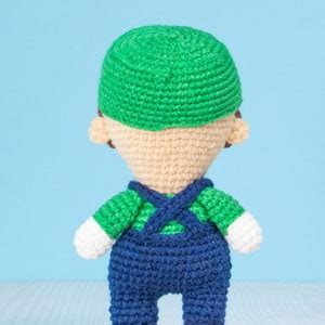 Luigi Crochet Pattern Amigurumi PDF Download Geek Crochet Toy - Etsy