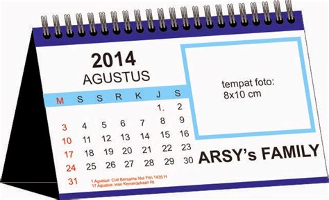 Create, Design, Print: Kalender Duduk / Meja 2014