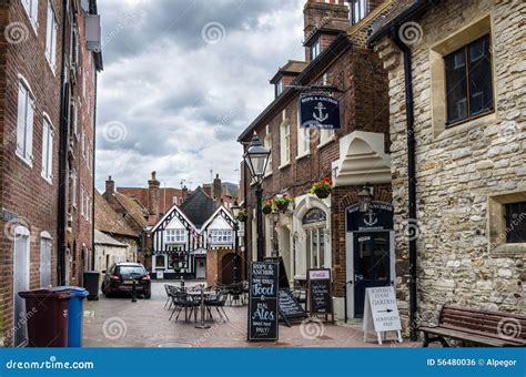 Old Stone Buildings And Traditional Pubs In England Editorial Photo ...