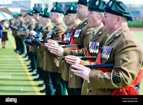 Lisburn, Northern Ireland. 15 Mar 2014 - Officers of the Royal Irish ...