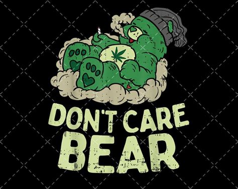 Funny Bear Smoking Weed Cannabis Marijuana 420 Stoner png png | Etsy