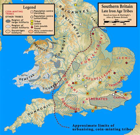 Tribes of southern Britain in the 1st century BC, prior to the Roman conquest. : r/MapPorn