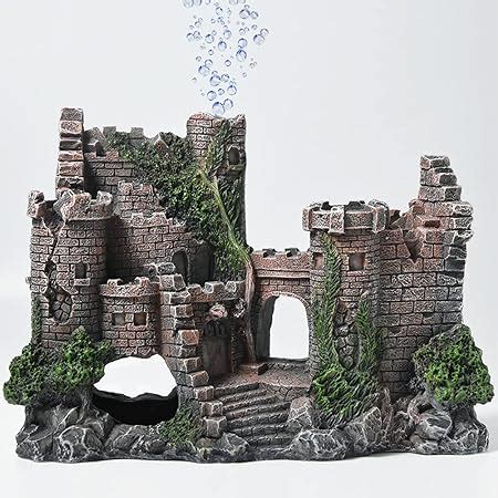 Amazon.com : SLOCME Aquarium Ornaments Resin Castle Decorations - Fish Tank Supplies Accessories ...