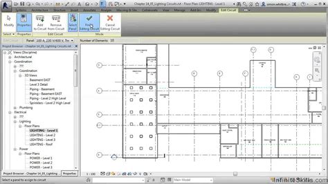 Revit MEP 2014 Tutorial | Creating Lighting Circuits - YouTube