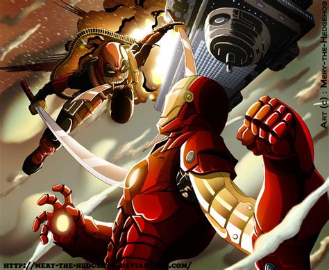 Deadpool VS Iron man by Mery-the-Hedgehog on DeviantArt