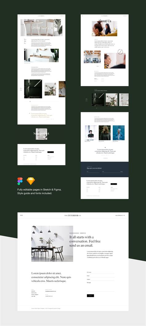 Minimalist Web Templates on Behance