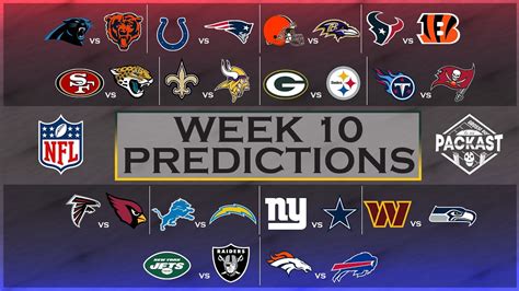 NFL Week 10 Predictions - YouTube